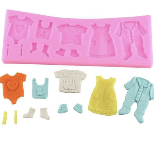 JoyGlobal Silicone Baby Clothes Handmade Fondant Cake Decorating Tools DIY Mould - Image 2